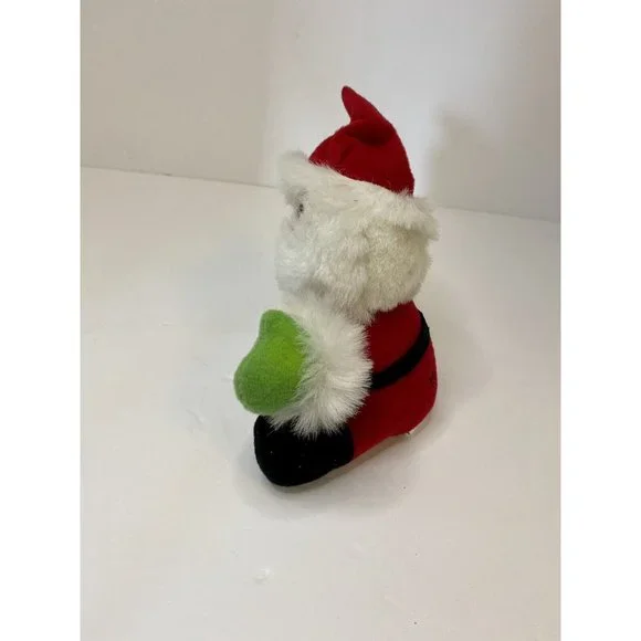 Christmas Santa Claus Window Cling Suction Cup Plush Holiday 1988 Dakin‎ Vintage - Picture 3 of 11
